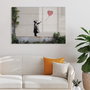 Wallity Cuadro Decorativo de Cristal Templado Banksy 70 x 100 cm